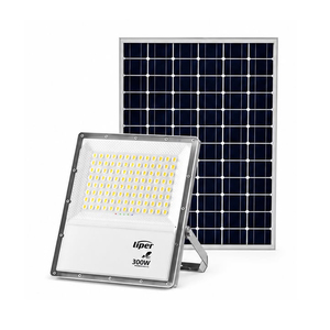 פנס הצפה סולארי 300W מקצועי 6500K אפור Liper Galaxy