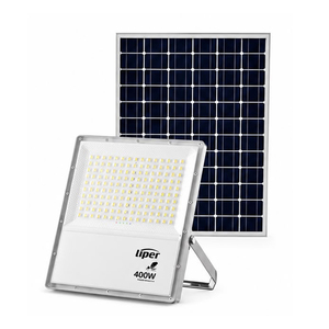  פנס הצפה סולארי 400W מקצועי 6500K אפור Liper Galaxy