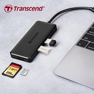 קורא כרטיסים Transcend HUB 5C מפצל ל-6 חיבורי USB טרנססנד