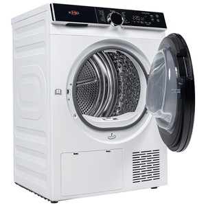 מייבש כביסה קונדנסור פתח חזית 8 ק״ג Heat Pump דגם WM-MDK8-CH03B/W מבית KMG - לבן