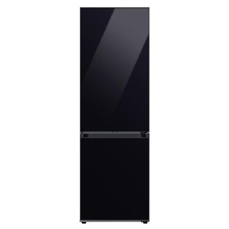 מקרר 2 דלתות מקפיא תחתון 344 ליטר Samsung סמסונג התקן שבת RB35C62225BK זכוכית שחורה
