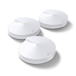 אקסס 3 יחידות WIFI מגדיל טווח עגול שטוח במהירות 1300כל יחידה DECO M5 MESH 1300HZ TPLINK