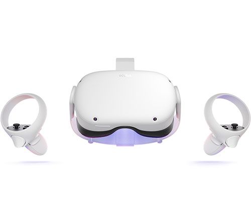 משקפי מציאות מדומה עם זוג בקרים Oculus Quest 2-VR- 128GB