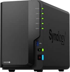 DiskStation SYNOLOGY 2BAY DS225 אחסון קומפקטי, שקט וחסכוני באנרגיה