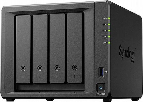 DiskStation SYNOLOGY 4BAY DS925 אחסון קומפקטי, שקט וחסכוני באנרגיה