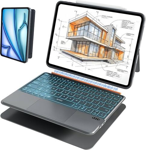 תיק לטבלט+מקלדת WIWU IPAD AIR 11 10.9 2024