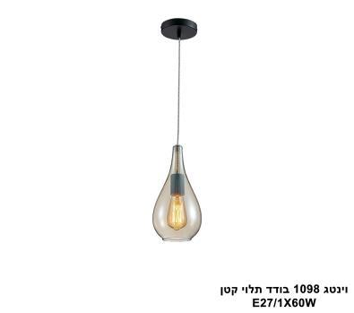 ***וינטג 1098 בודד תלוי קטן (25874)
