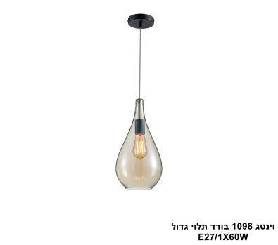 ***וינטג 1098 בודד תלוי גדול (25875)