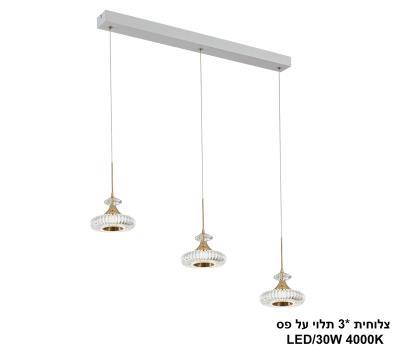 ***צלוחית *3 תלוי על פס LED (25721)