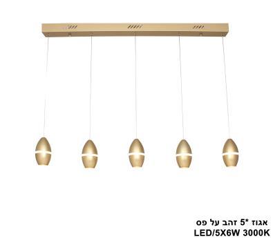 ***אגוז *5 זהב על פס LED (25702)