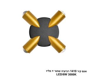 ***אגם קיר 1419 רביעיה שחור + פליז (25683)