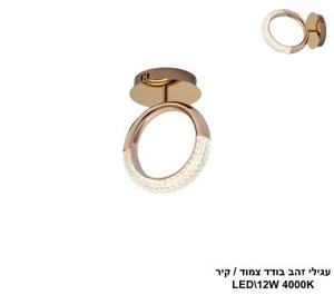 עגילי זהב בודד צמוד (25581)