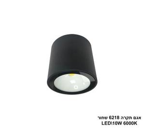 אגם תקרה LED 10W 6218 שחור אור לבן (24181)