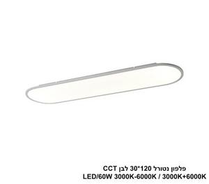 ***פלפון נטורל 120*30 לבן LED 60W CCT (25050)