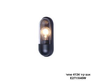 ***אגם קיר 4134 שחור IP65 (24968)