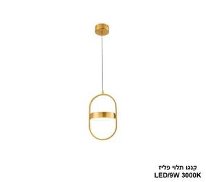 ***קנגו תלוי LED 9W פליז (24906)