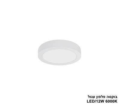 ***בוקסה פלפון עגול 6000K LED 12W (24604)