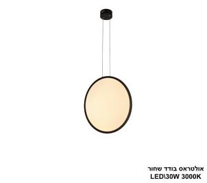 ***אולטראס בודד LED 30W שחור (24695)