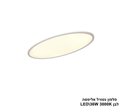 ***פלפון נטורל אליפסה LED 36W לבן (24551)