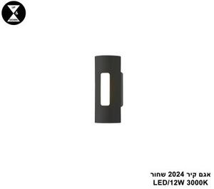 אגם קיר LED 12W 2024 שחור (24594)