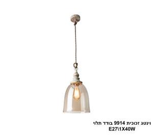 וינטג זכוכית 9914 בודד תלוי (24351)