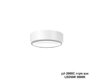 אגם תקרה LED 6W 2900C לבן (24280)