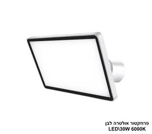 ***פרוזקטור אולטרה מתכונן 30W לבן לבן (24218)