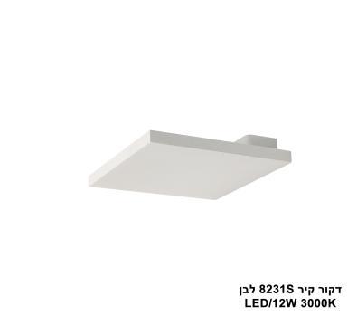 דקור קיר LED 12W 8231S לבן (23981)