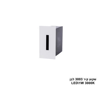 שקוע קיר LED 1W 3003 לבן (23925)