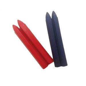 גיר סימון CASTOR TOOLS כחול/אדום | מארז 12 יחידות לאנך וחוט סימון