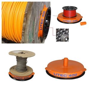 מתקן פריסת תופי כבל litec l-400 | כושר נשיאה עד 500 ק״ג, מערכת בלימה דינמית – litec technik
