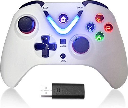 באנדל | 6 שלטי Xbox | Wireless Controller בצבעים שחור, לבן וכחול