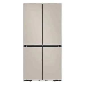 מקרר 4 דלתות 648 ליטר Samsung BESPOKE RM70F63RE SAHARA Kitchen Fit זכוכית סהרה מט