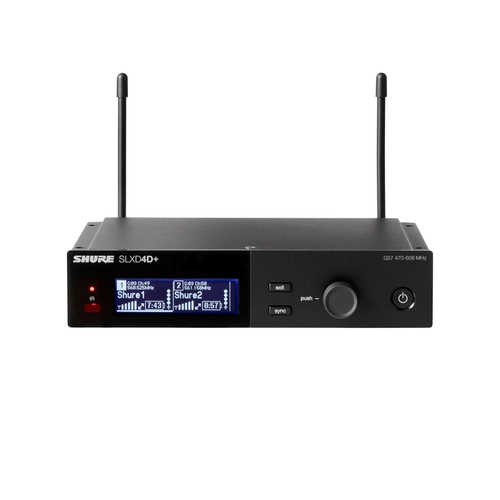 Shure SLXD14D+E-G60 – מערכת אלחוטית דיגיטלית כפולה עם 2 משדרי גוף
