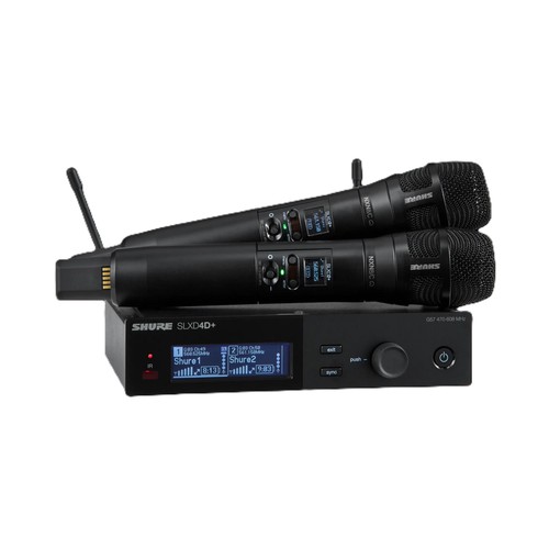 Shure SLXD24D+E/N8C-G60 – מערכת אלחוטית דיגיטלית כפולה עם 2 מיקרופוני Nexadyne 8/C