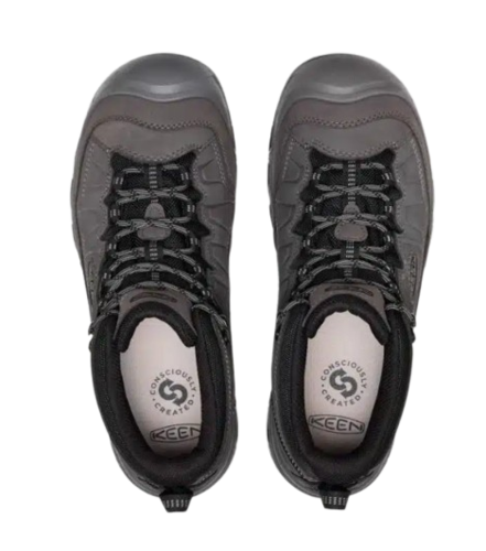 נעלי טיולים לגברים Targhee IV Mid אפור כהה - Keen