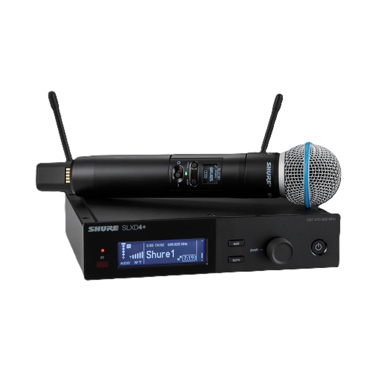Shure SLXD24+E/B58-G60 – מערכת אלחוטית דיגיטלית עם מיקרופון Beta 58A