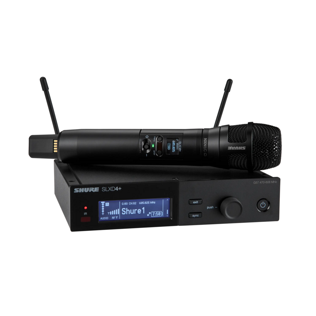 Shure SLXD24+E/N8C-G60 – מערכת אלחוטית דיגיטלית עם Nexadyne 8/C