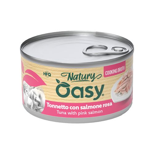 OASY מעדן NATURY חתול טונה וסלמון 85 גר
