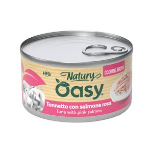OASY מעדן NATURY חתול טונה וסלמון 85 גר