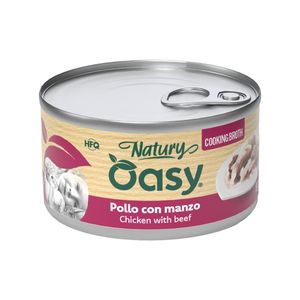 OASY מעדן NATURY חתול עוף ובקר 85 גר