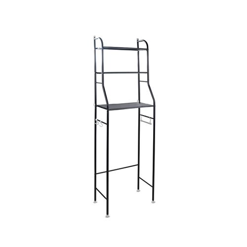 ארגונית מדפים מעל האסלה בצבע שחור