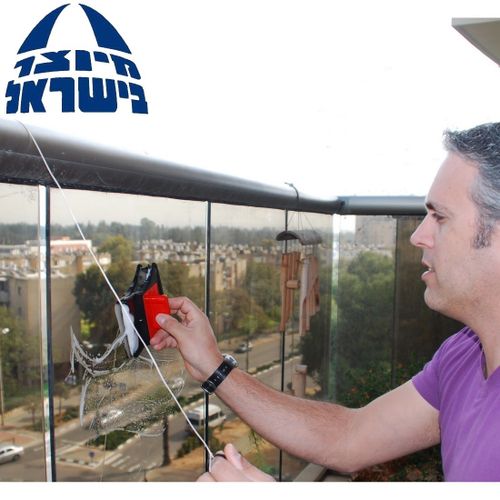מנקה חלונות דו צדדי תוצרת ישראל