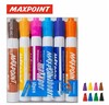 סט 12 טושים ללוח מחיק MAXPOINT ראש קטום