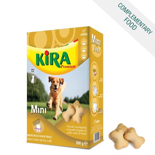 קירה - Kira - ביסקוויטים מיני לכלבים - Kira Premium Mini - עוף - 500 גרם