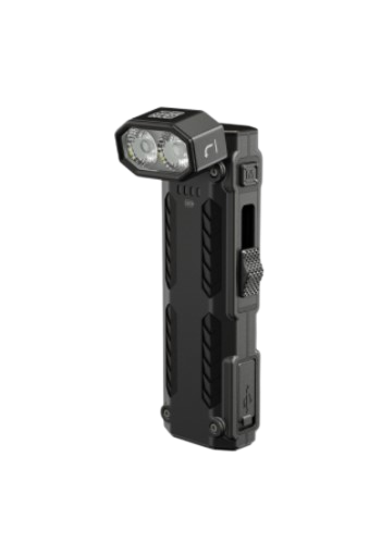 פנס יד זוויתי נטען לטכנאים EDC09 1600 לומן שחור – Nitecore