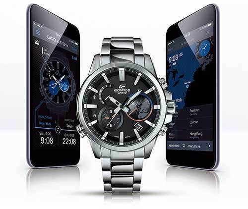CASIO EQB-600D-1A חיבור בלוטות' זכוכית ספיר