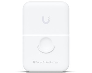 מגן נחשולי מתח חיצוני לכבלי רשת 10GbE תומך PoE דגם Ubiquiti UACC-ETH-SP-Pro