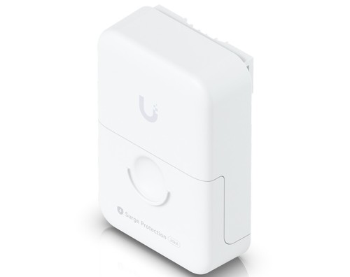מגן נחשולי מתח חיצוני לכבלי רשת 10GbE תומך PoE דגם Ubiquiti UACC-ETH-SP-Pro