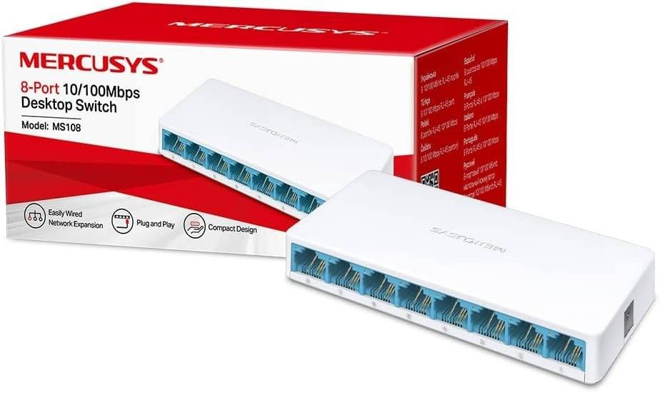 מתג רשת Mercusys MS108 8-Port